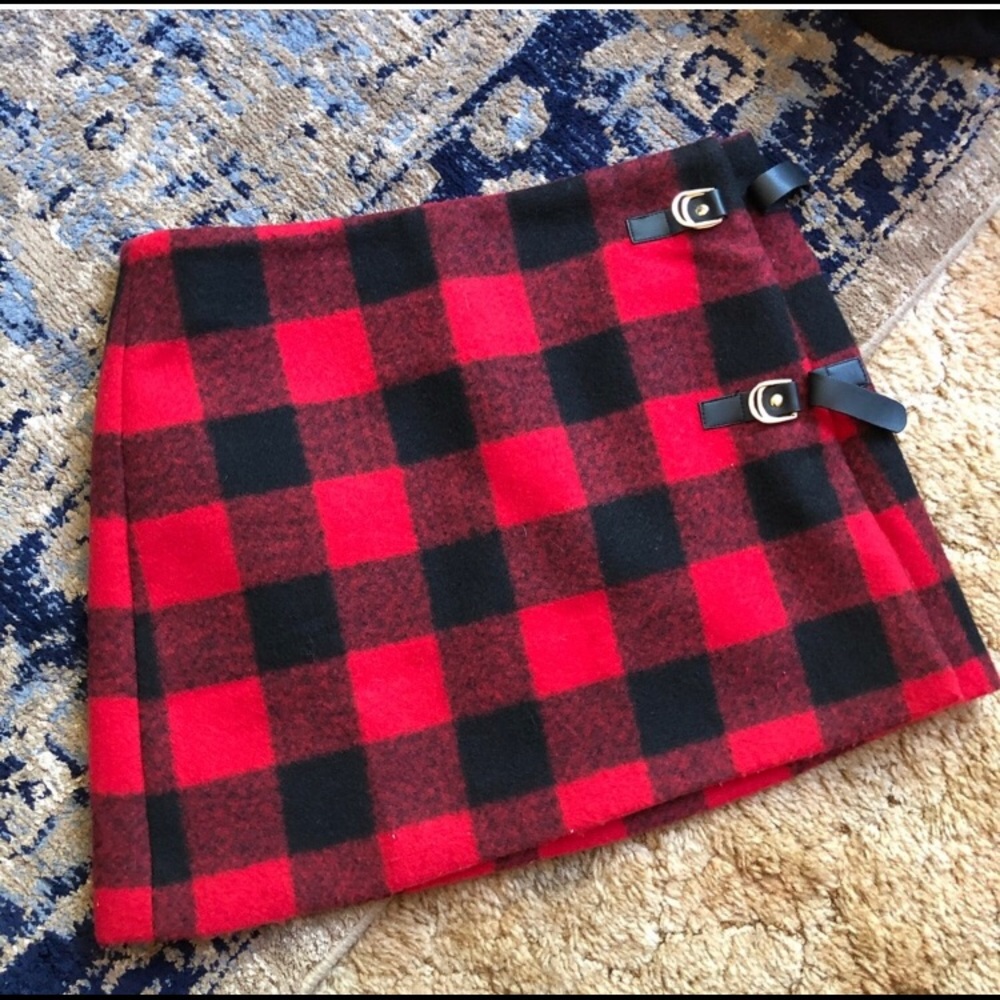 Buffalo Plaid Mini Skirt